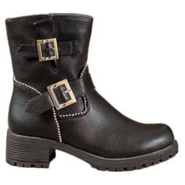 Lucky Shoes Lavoratori con fermagli nero