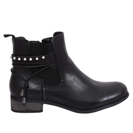 Stivaletti Chelsea neri da donna 846 Black nero