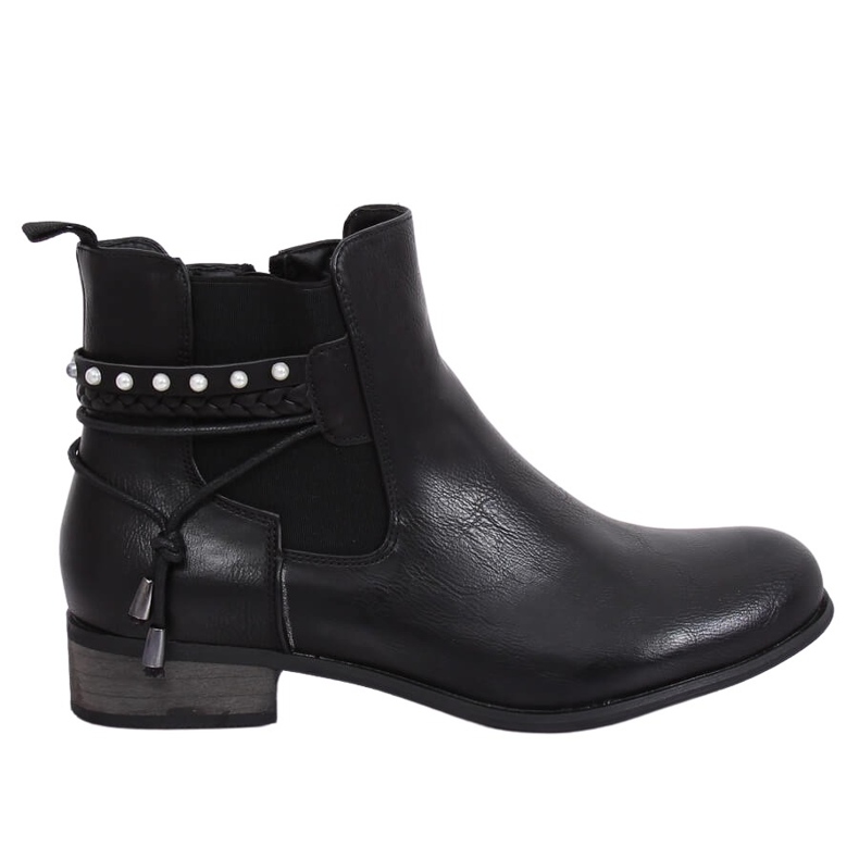 Stivaletti Chelsea neri da donna 846 Black nero
