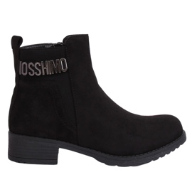 Stivali da donna in camoscio nero nero 1210D-PA Black