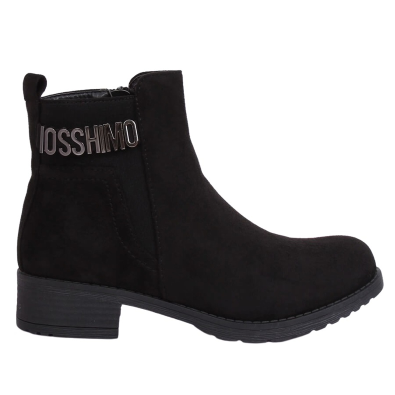 Stivali da donna in camoscio nero nero 1210D-PA Black