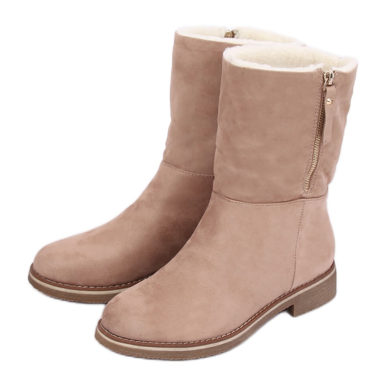 Stivali donna camoscio beige S118 Sand