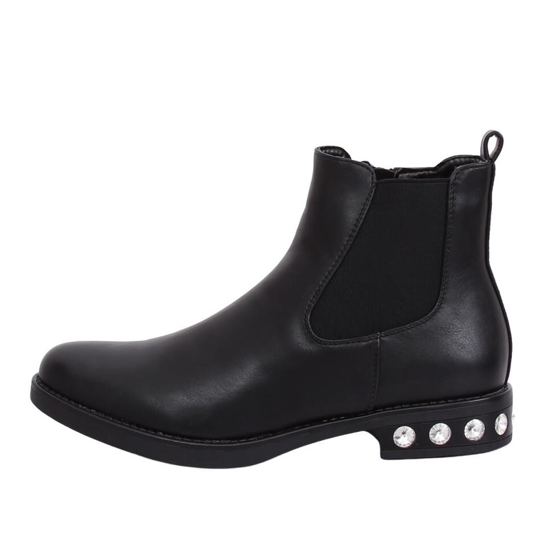 Stivaletti Chelsea neri da donna 7669 Black nero