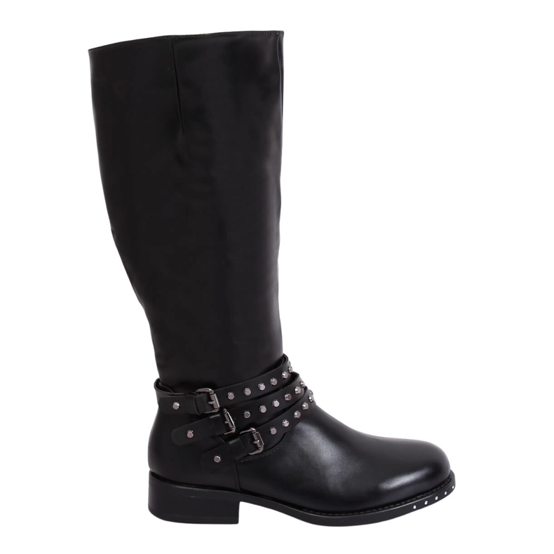 Stivali da equitazione neri con borchie Y208 Black nero