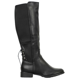 SHELOVET Stivali in ecopelle nero