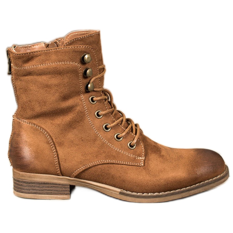 Goodin Trapper eleganti in pelle scamosciata marrone