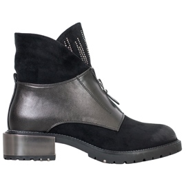 Goodin Stivali alla moda caldi nero grigio