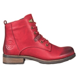 Goodin Eleganti cacciatori in ecopelle rosso
