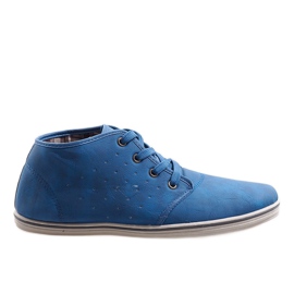 Sneakers alte alla moda TL354-6 Navy Blue blu navy