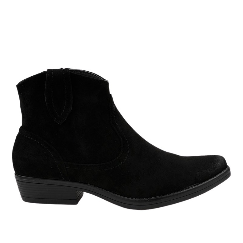 Stivali piatti neri da donna Stivali da cowboy K860 nero