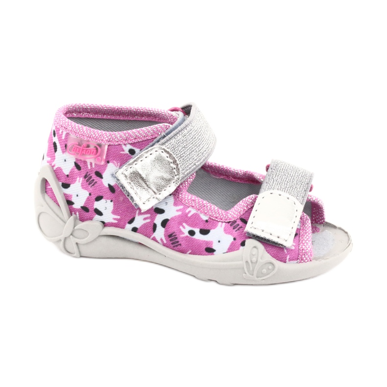Scarpe per bambini Befado 242P095 rosa grigio