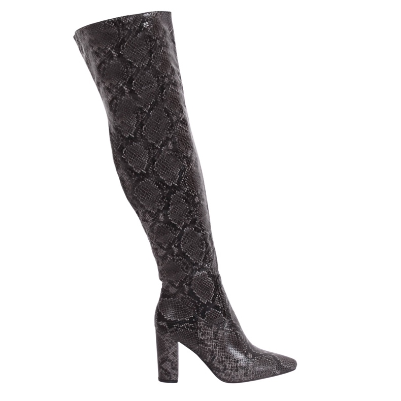 Stivali sopra il ginocchio DA28 Black Snake nero multicolore
