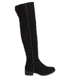 Stivaletti neri da donna 539-A Black Ii Quality nero
