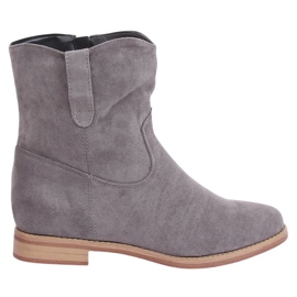 Stivali grigi su una zeppa nascosta NC980 Grey grigio
