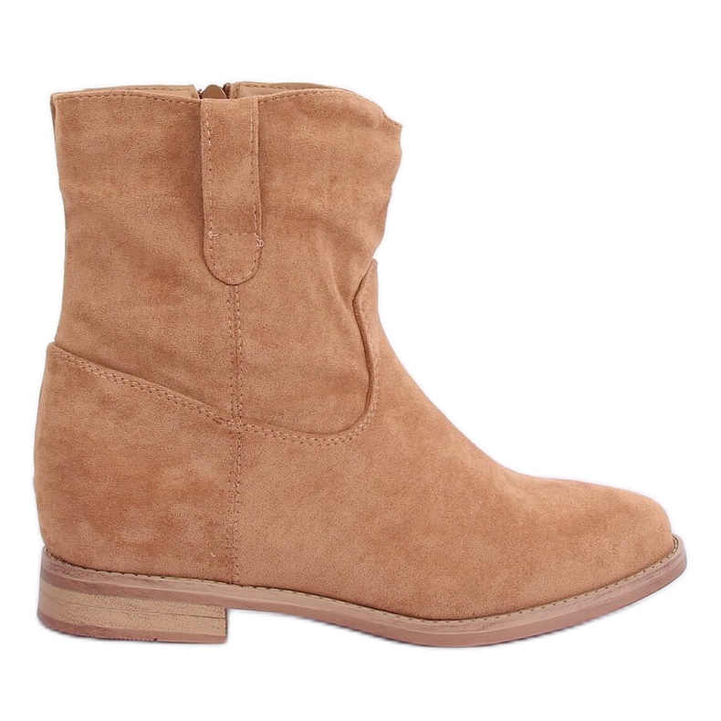 Stivaletti con zeppa nascosta beige NC980 Khaki