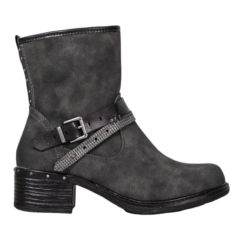 SHELOVET Stivali Alti Con Fibbia grigio