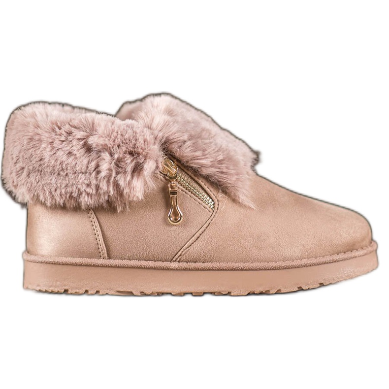 Kylie Mukluki basso con pelliccia marrone