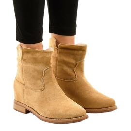 NC981 stivali da cowboy beige