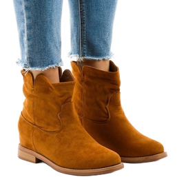 NC981 stivali da cowboy marroni marrone