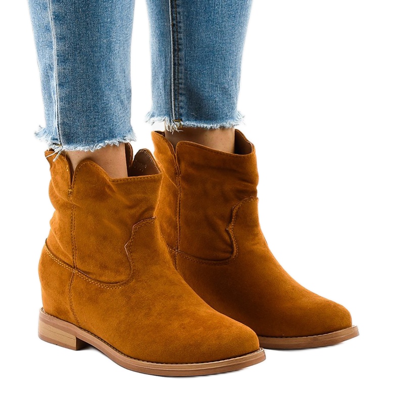 NC981 stivali da cowboy marroni marrone