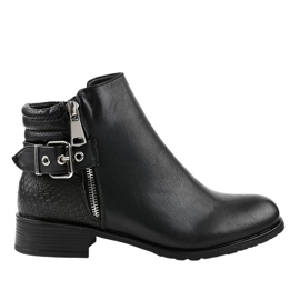 Stivali Jodhpur piatti neri KA525SL nero