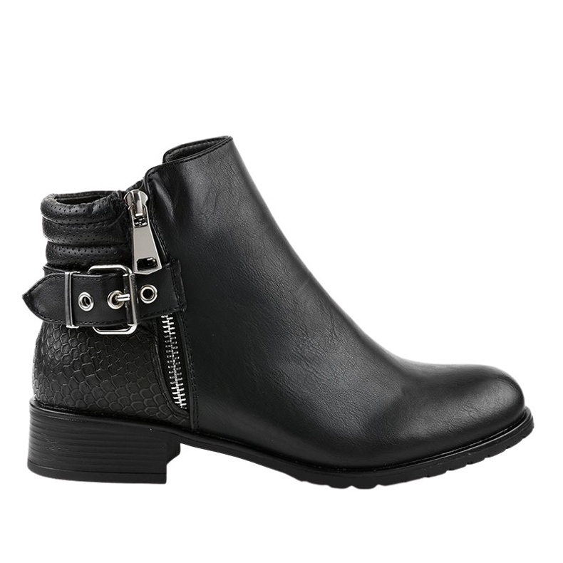 Stivali Jodhpur piatti neri KA525SL nero