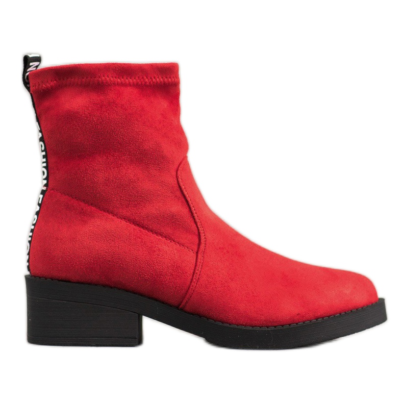 SHELOVET Stivali alla moda slip-on rosso