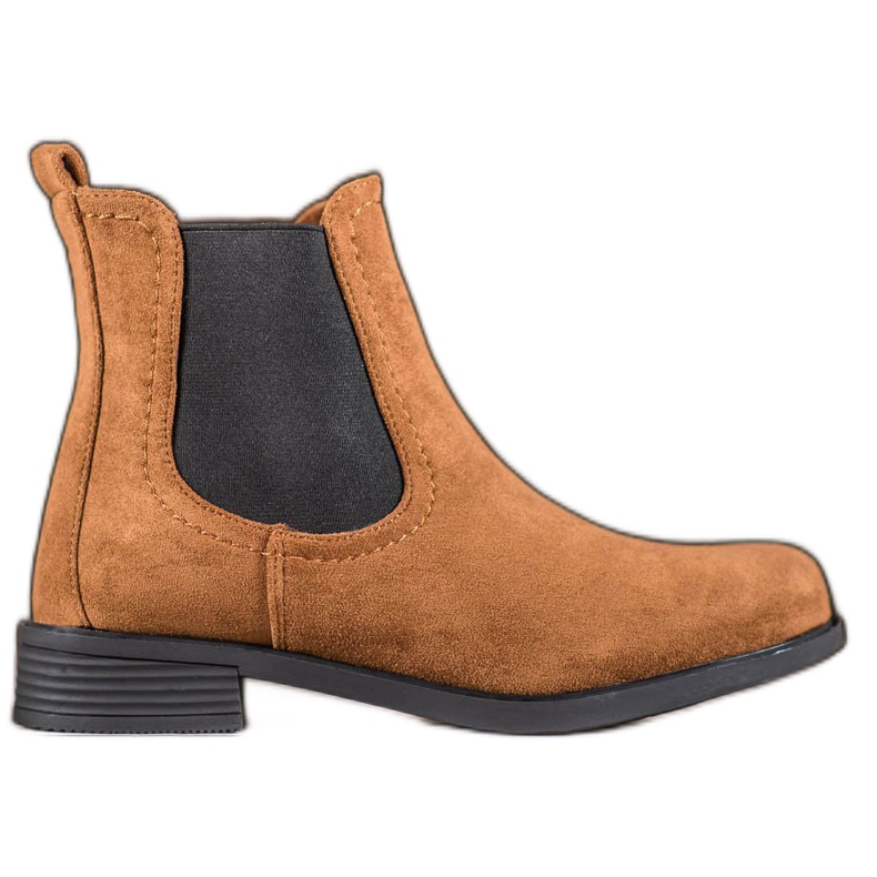 Ideal Shoes Stivaletti Chelsea casual marrone