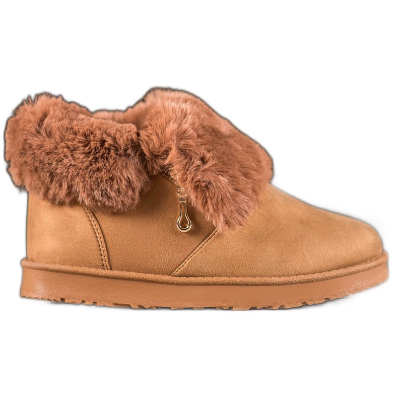 Kylie Mukluki basso con pelliccia marrone