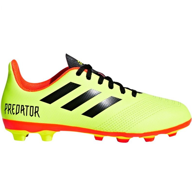 Jr adidas Predator 18.4 FxG Jr DB2321 scarpe da calcio multicolore verde
