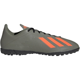 Scarpe da calcio adidas X 19.4 Tf EF8370 M verde grigio