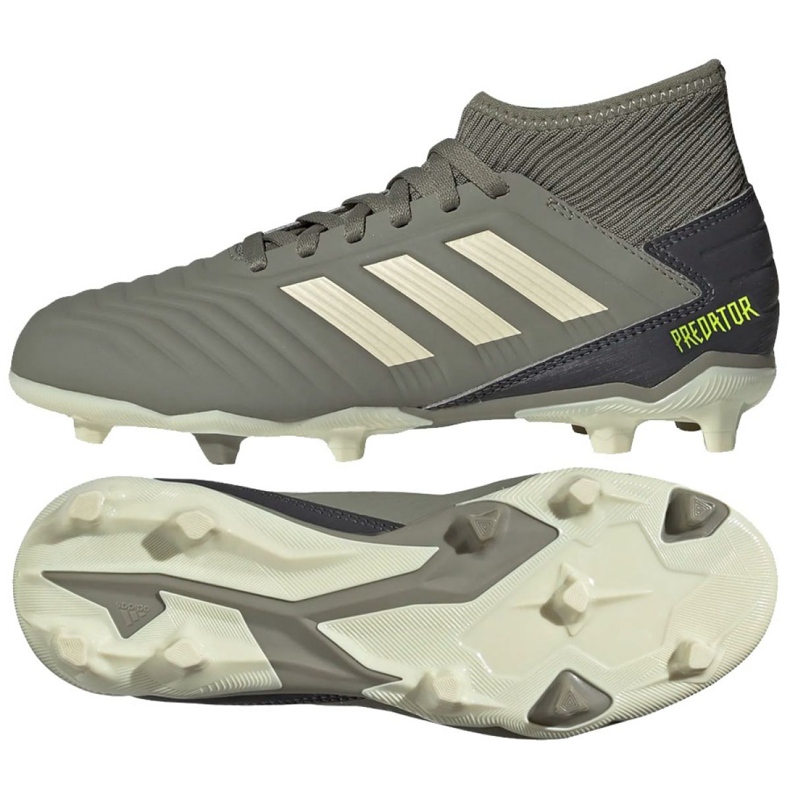 Scarpe da calcio Adidas Predator 19.3 Fg Jr EF8215 grigio