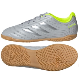 Scarpe indoor adidas Copa 20.4 In Jr EF8354 grigio argento