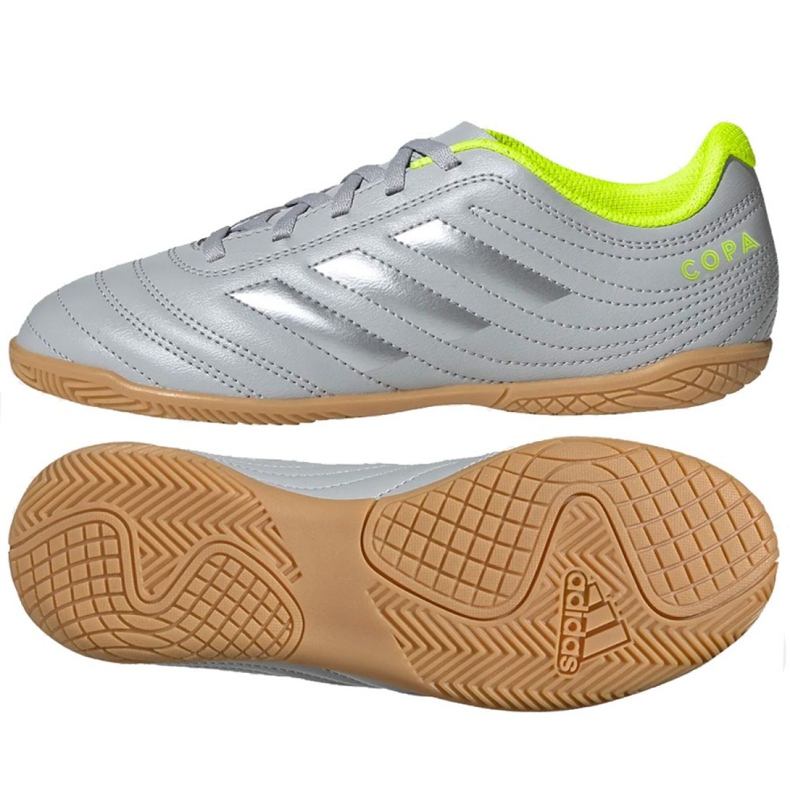 Scarpe indoor adidas Copa 20.4 In Jr EF8354 grigio d'argento