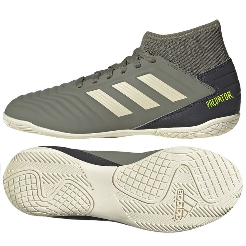 Scarpe da calcio Adidas Predator 19.3 In Jr EF8219 sfumature di grigio