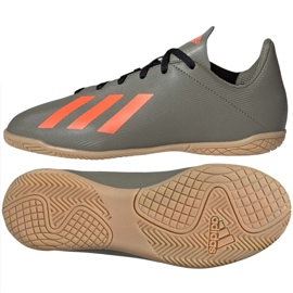 Scarpe da calcio Adidas X 19.4 In Jr EF8379 sfumature di grigio