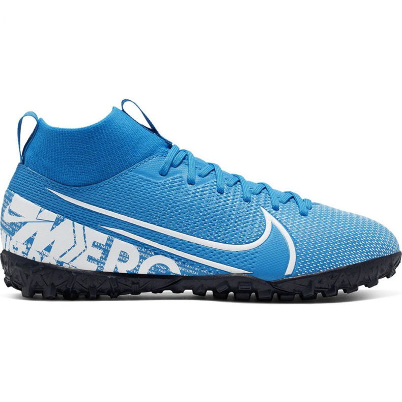 Nike Mercurial Superfly 7 Academy Tf Jr AT8143 414 scarpe da calcio multicolore blu