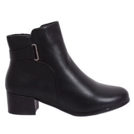 Stivali neri con tacco basso CK63-2 Black nero