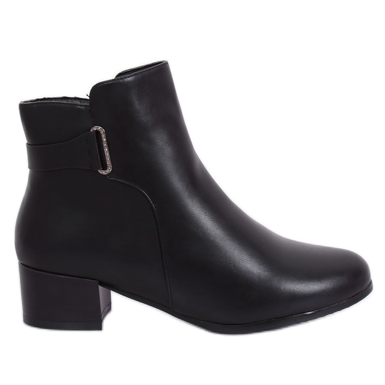 Stivali neri con tacco basso CK63-2 Black nero