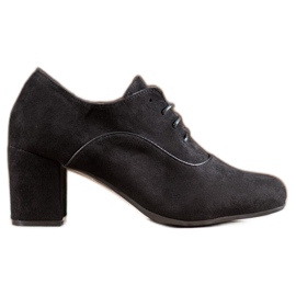 SHELOVET Décolleté con lacci nero