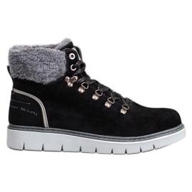 McKey Trapper in pelle scamosciata nero
