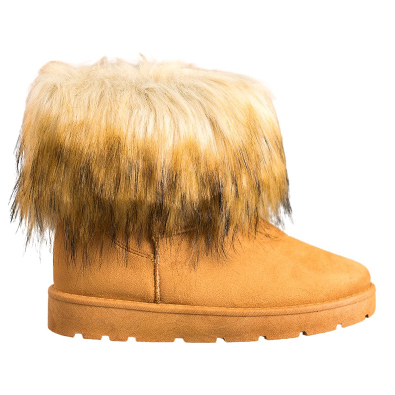 SHELOVET Cammello Mukluki Con Pelliccia marrone