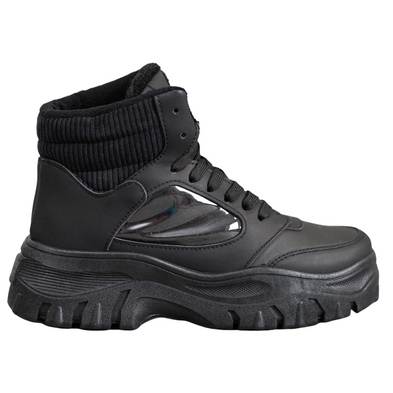 SHELOVET Stivaletti alla moda con lacci nero