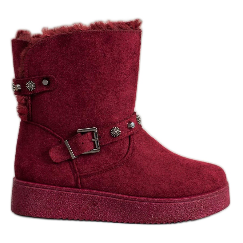SHELOVET Mukluki con getti rosso
