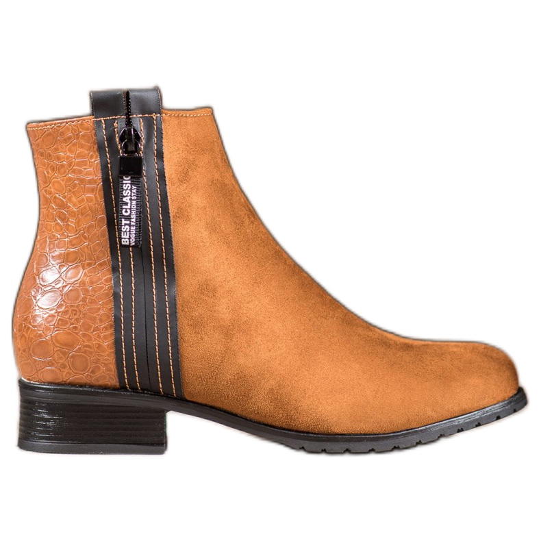 Erynn Stivali Con Cerniera Decorativa marrone
