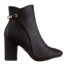 SHELOVET Stivali Con Cubic Zirconia nero