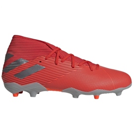 Scarpe da calcio Adidas Nemeziz 19.3 Fg M F34389 multicolore rosso