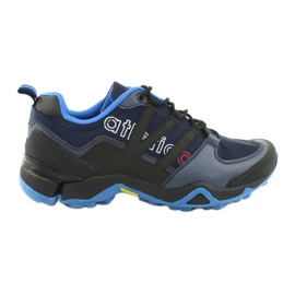 Scarpe da ginnastica nere dell'Atletico 8003 blu navy