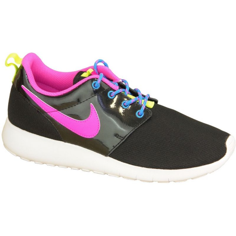 Nike Roshe One Gs W 599729-011 scarpe nero rosa multicolore