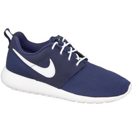 Nike Roshe One Gs W 599728-416 scarpe bianca blu navy